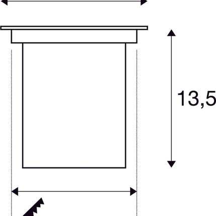 SLV Buitenlamp DASAR® 115 IP67 Roestvrij Staal - Doika - Buitenverlichting - SLV - 4024163113366 - 229320