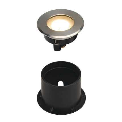 SLV Buitenlamp DASAR® FLAT 80 IP65/IP67 Roestvrij Staal - Doika - Buitenverlichting - SLV - 4024163138048 - 228412