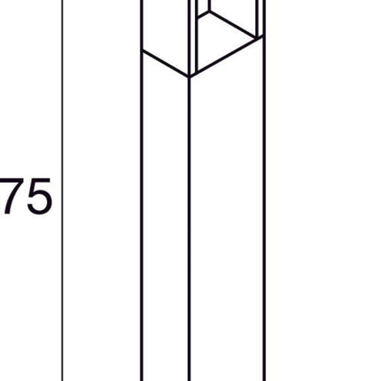 SLV Buitenlamp ESKINA FRAME 75 IP65 Antraciet - Doika - Buitenverlichting - SLV - 4024163249003 - 1004750