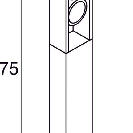 SLV Buitenlamp ESKINA FRAME 75 IP65 Antraciet - Dubbel - Doika - Buitenverlichting - SLV - 4024163249010 - 1004751