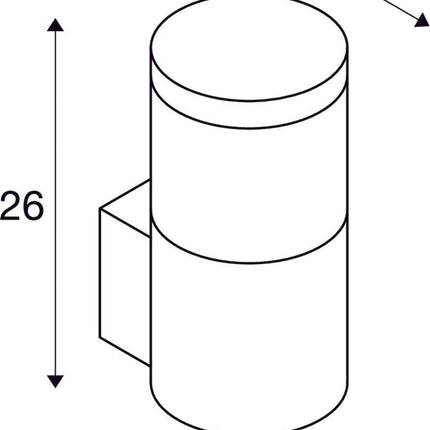 SLV Buitenlamp F - POL IP54 Antraciet - Doika - Buitenverlichting - SLV - 4024163140270 - 231585