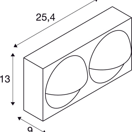 SLV Buitenlamp LID I IP65 Antraciet - Dubbel - Doika - Buitenverlichting - SLV - 4024163288095 - 1007668