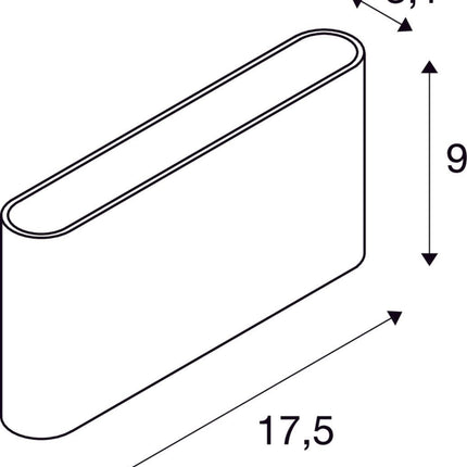 SLV Buitenlamp OVAL 14 IP65 Wit - Doika - Buitenverlichting - SLV - 4024163273459 - 1007143