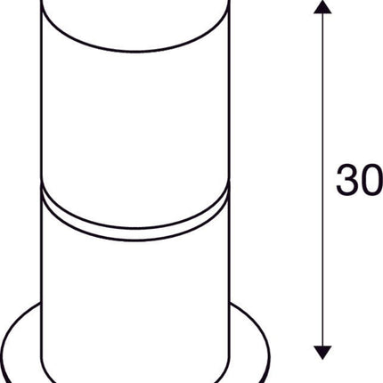 SLV Buitenlamp ROX ACRYL 30 IP65 Roestvrij Staal - Doika - Buitenverlichting - SLV - 4024163199728 - 1001488