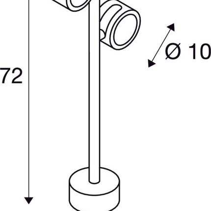 SLV Buitenlamp SITRA 360 IP44 Antraciet - Doika - Buitenverlichting - SLV - 4024163127936 - 231505