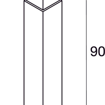 SLV Buitenlamp SQUARE POLE 90 IP44 Roestvrij Staal - Doika - Buitenverlichting - SLV - 4024163180917 - 1000346