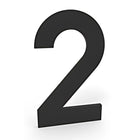 Zelfklevende Huisnummers in Zwart/RVS/Wit - 10 cm Hoog - Doika - Huisnummer - Doika -  - Zwart-zelfklevend-10cm-0