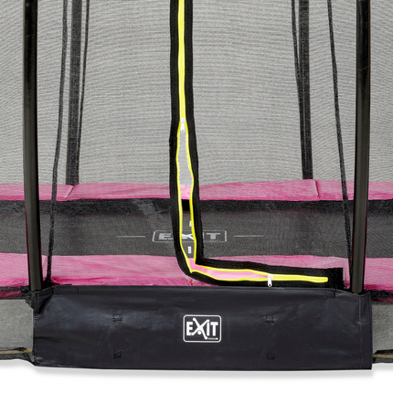 EXIT Silhouette inground trampoline 244x366cm met veiligheidsnet - roze