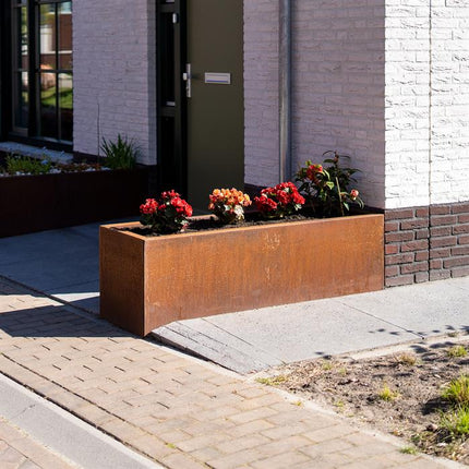 Adezz Andes Connect Cortenstalen Plantenbak zonder bodem 120x120x60 cm - Doika BV - Plantenbak - Adezz - CAWC4.2