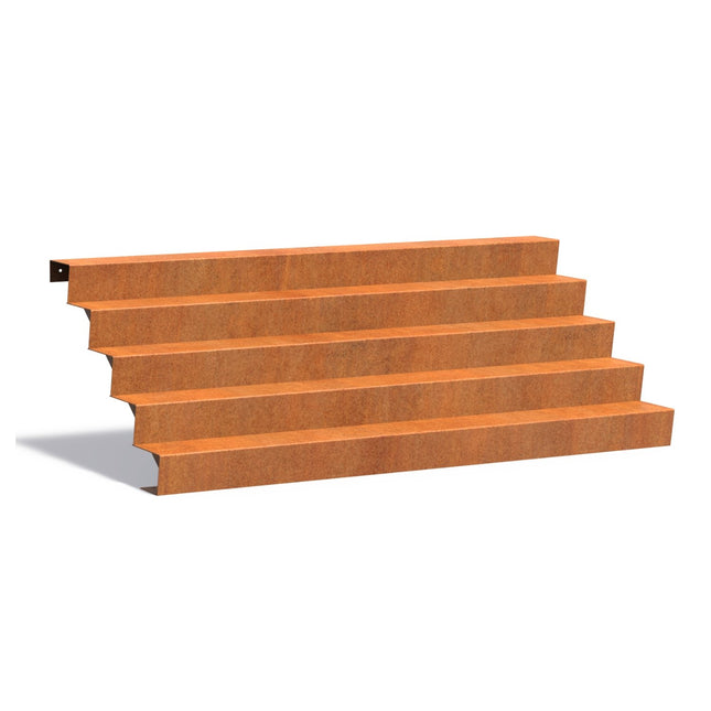 Adezz Trap 2500 x 1200 x 850 mm - Doika BV - Trap - Adezz - CorTen Trappen CST5.5 (5 stair steps)