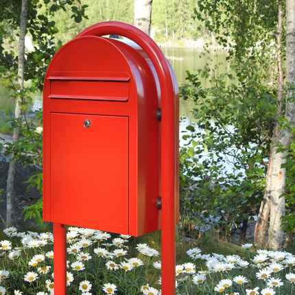 Bobi Classic RAL 3001 helderrood - LetterBox - Brievenbus - Bobi - 6417237001054 - 01.01.01.01 helderrood RAL3001