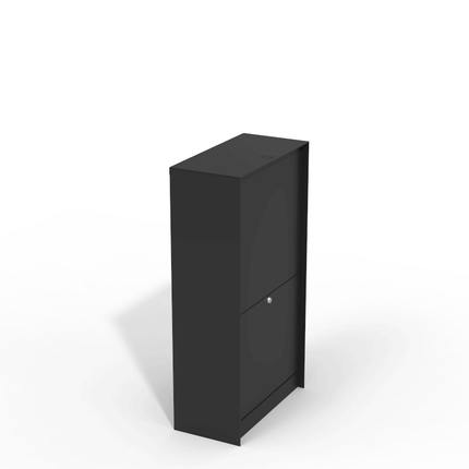 eSafe Dropbox Medium Pakketbrievenbus Grijs aluminiumkleurig RAL 9007 - Doika BV - Pakketbrievenbus - eSafe - -