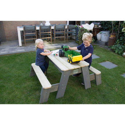 EXIT Aksent zand-, water- en picknicktafel (2 bankjes) - Doika BV - Zand- en watertafels - EXIT Toys - 8718469468942 - 52.05.10.05