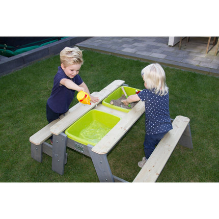 EXIT Aksent zand-, water- en picknicktafel (2 bankjes) - Doika BV - Zand- en watertafels - EXIT Toys - 8718469468942 - 52.05.10.05