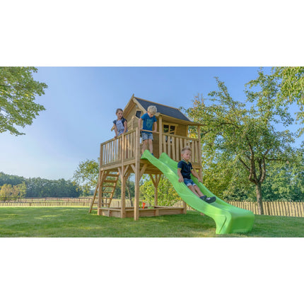 EXIT Crooky 750 houten speelhuis - grijsbeige - Doika BV - Crooky speelhuisjes - EXIT Toys - 8717703021394 - 50.48.00.00