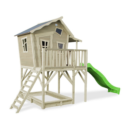 EXIT Crooky 750 houten speelhuis - grijsbeige - Doika BV - Crooky speelhuisjes - EXIT Toys - 8717703021394 - 50.48.00.00