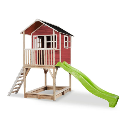 EXIT Loft 700 houten speelhuis - rood - Doika BV - Loft speelhuisjes - EXIT Toys - 8717703021349 - 50.07.23.00