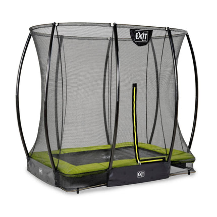 EXIT Silhouette inground trampoline 153x214cm met veiligheidsnet - groen - Doika BV - Trampoline - EXIT Toys - 8720088262474 - 12.95.57.40