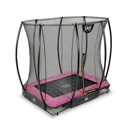 EXIT Silhouette inground trampoline 153x214cm met veiligheidsnet - roze - Doika BV - Trampoline - EXIT Toys - 8720088262481 - 12.95.57.60