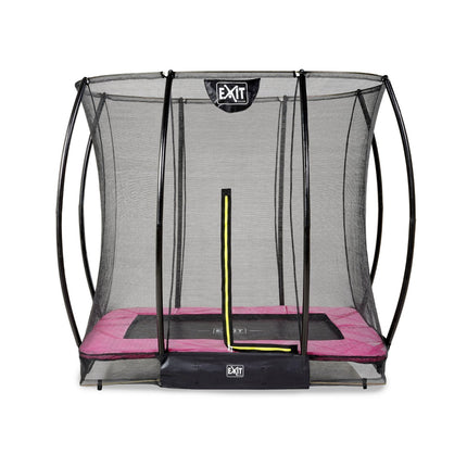 EXIT Silhouette inground trampoline 153x214cm met veiligheidsnet - roze - Doika BV - Trampoline - EXIT Toys - 8720088262481 - 12.95.57.60