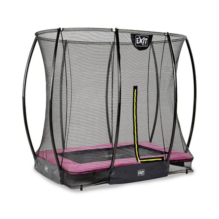 EXIT Silhouette inground trampoline 153x214cm met veiligheidsnet - roze - Doika BV - Trampoline - EXIT Toys - 8720088262481 - 12.95.57.60