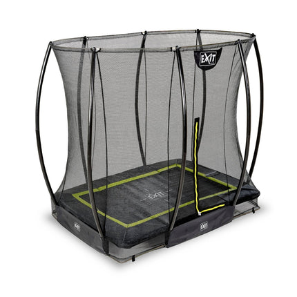 EXIT Silhouette inground trampoline 153x214cm met veiligheidsnet - zwart - Doika BV - Trampoline - EXIT Toys - 8720088262467 - 12.95.57.00