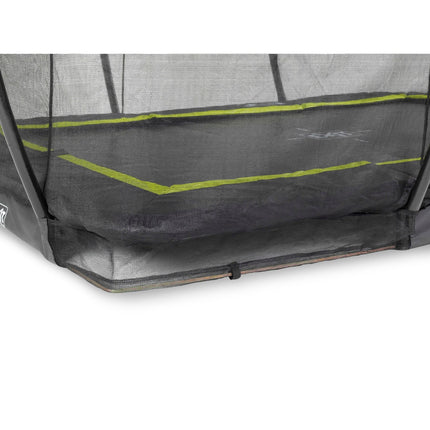 EXIT Silhouette inground trampoline 214x305cm met veiligheidsnet - zwart - Doika BV - Trampoline - EXIT Toys - 8719743250529 - 12.95.70.00