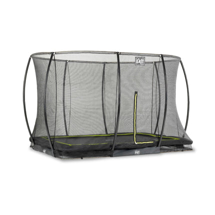 EXIT Silhouette inground trampoline 244x366cm met veiligheidsnet - zwart - Doika BV - Trampoline - EXIT Toys - 8719743250536 - 12.95.82.00