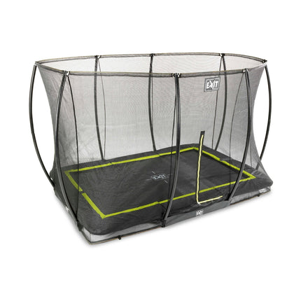 EXIT Silhouette inground trampoline 244x366cm met veiligheidsnet - zwart - Doika BV - Trampoline - EXIT Toys - 8719743250536 - 12.95.82.00