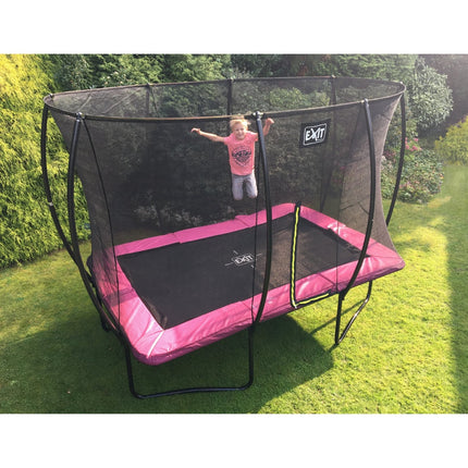 EXIT Silhouette trampoline 244x366cm - roze - Doika BV - Trampoline - EXIT Toys - 8719743250352 - 12.93.82.60