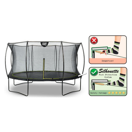 EXIT Silhouette trampoline ø366cm - zwart - Doika BV - Trampoline - EXIT Toys - 8717703020212 - 12.93.12.00