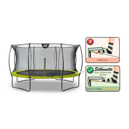 EXIT Silhouette trampoline ø427cm - groen - Doika BV - Trampoline - EXIT Toys - 8719743250260 - 12.93.14.40