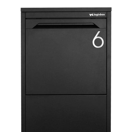 Huisnummer 6 - 3m sticker 75 mm Light - Doika BV - Huisnummer - Huisnummer - -