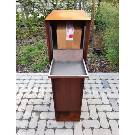 Pakun® Cortenstaal - Pakketbrievenbus Cortenstaal - LetterBox - Pakketbrievenbus - Geroba - PakunC1