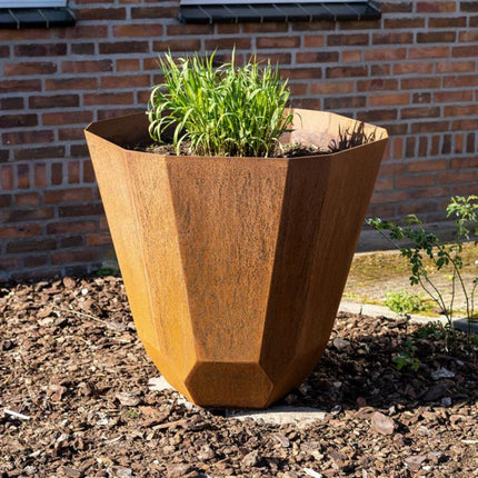 Planta Faceta Cortenstalen Plantenbak 100x60 cm - Doika BV - Plantenbak - Planta - CFT2