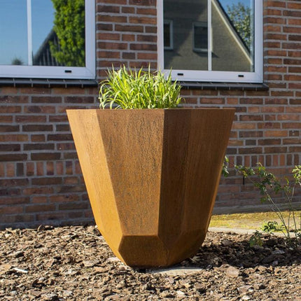 Planta Faceta Cortenstalen Plantenbak 100x60 cm - Doika BV - Plantenbak - Planta - CFT2