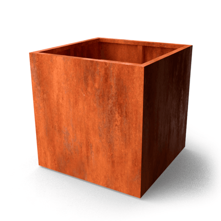 QuadraB7 plantenbak - 100x100x100cm 89kg - cortenstaal - LetterBox - Plantenbak - Geroba - QuadraB4