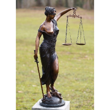 Thermobrass Vrouw Justitia 89x28x56cm (HxBxL) - Doika BV - Bronzen beeld - Thermobrass - 5410807578865 - B57886