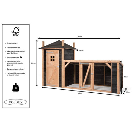 Voldux Hooiberg Gijs 392 x 150 x 235 cm - Doika BV - Hooiberg - Voldux - 8720569162262 - 8720569162262