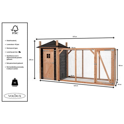 Voldux Hooiberg Mees XL 437 x 150 x 235 cm - Doika BV - Hooiberg - Voldux - 8720569162248 - 8720569162248