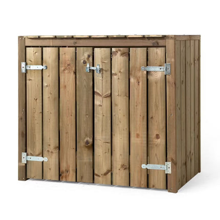 Volente Kliko Ombouw 2x 240 liter 133,5x87,5x119cm Geïmpregneerd hout - Doika BV - Ombouw Kliko - Volente - 8720569172926 - 8720569172926